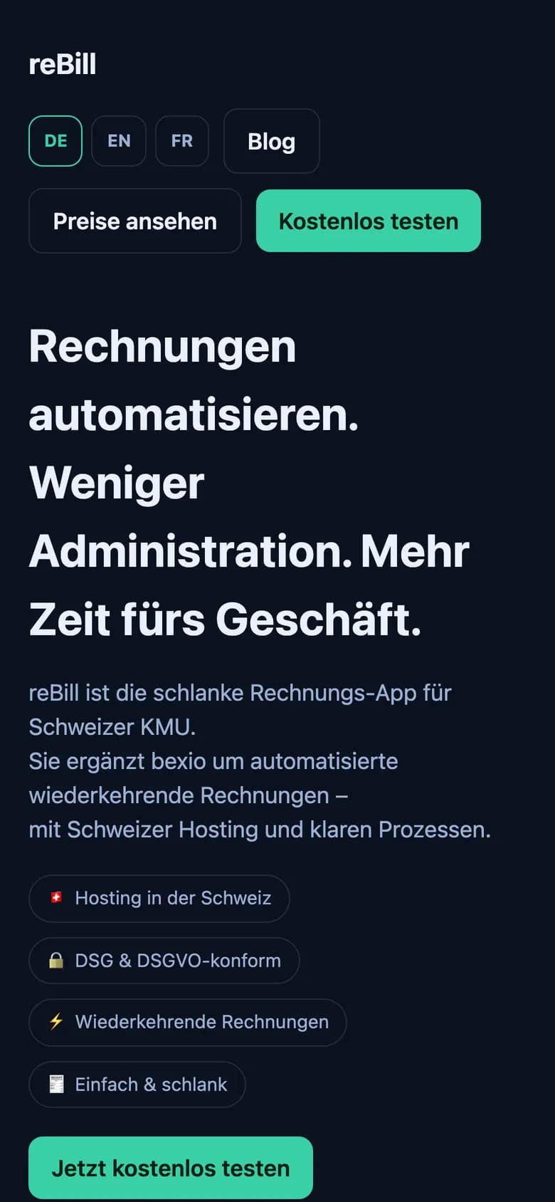 reBill on a phone